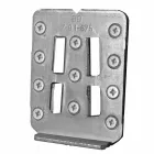 Opgeschorte samenstelling van badkamermeubels in modern teakhout - Kristi Viadurini