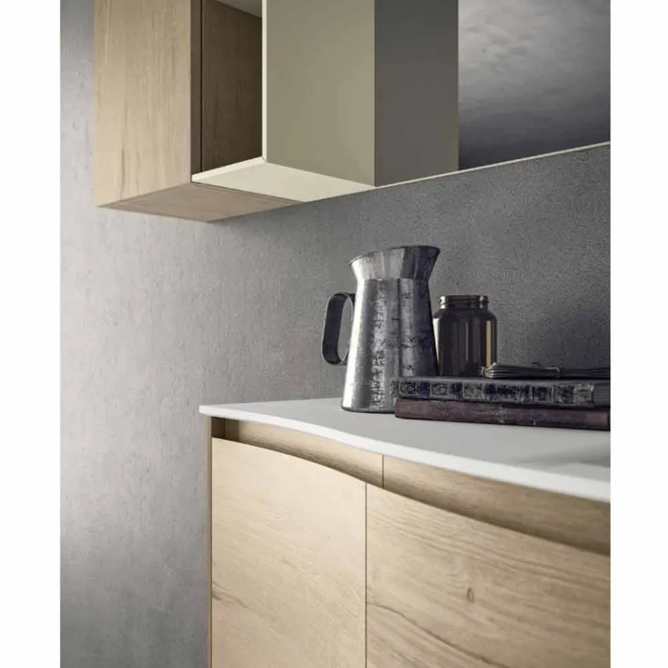 Hangende en moderne compositie voor de badkamer, Made in Italy Design - Callisi4 Viadurini