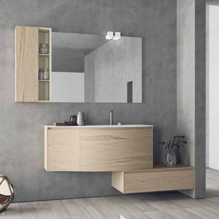 Hangende en moderne compositie voor de badkamer, Made in Italy Design - Callisi4 Viadurini