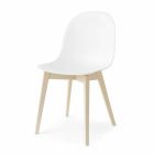 Connubia Calligaris Academy basic design stoel in hout, 2 stuks Viadurini