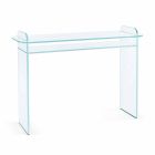 Wandconsole voor entree in extra helder glas Minimal Design - Salvie Viadurini