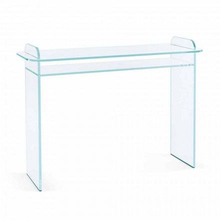 Wandconsole voor entree in extra helder glas Minimal Design - Salvie Viadurini