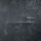 Hangende wandconsole in transparant design acrylkristal - Cesarea Viadurini