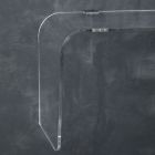 Hangende wandconsole in transparant design acrylkristal - Cesarea Viadurini