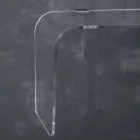 Hangende wandconsole in transparant design acrylkristal - Cesarea Viadurini