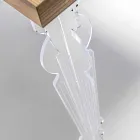 Wandconsole in transparant plexiglas en modern designhout - Betone Viadurini