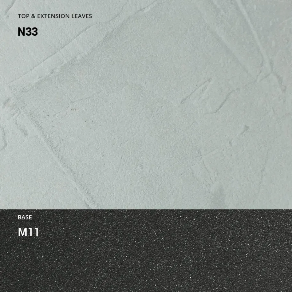 Uitschuifbare console 150 cm in metaal en melamine Made in Italy - Flap Viadurini