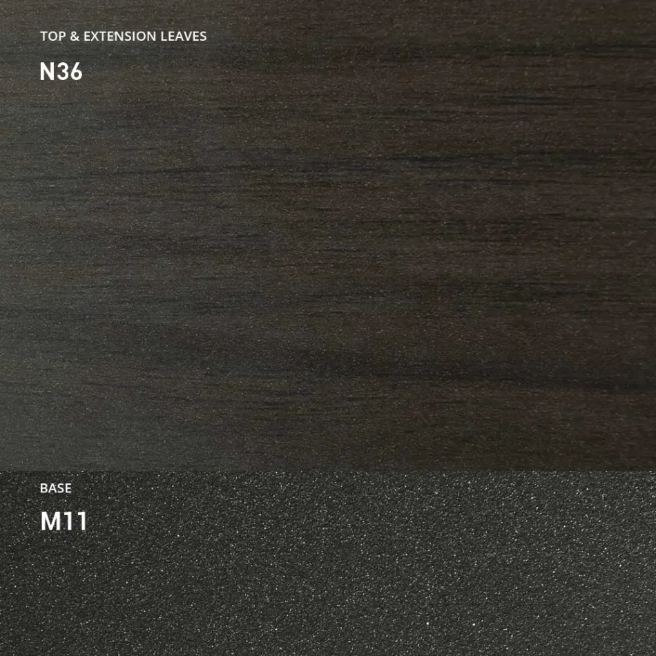 Uitschuifbare console 150 cm in metaal en melamine Made in Italy - Flap Viadurini