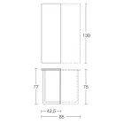 Uitschuifbare console 150 cm in metaal en melamine Made in Italy - Flap Viadurini