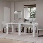 Uitschuifbare console tot 181 cm in Melamine Essence Made in Italy - Castello Viadurini