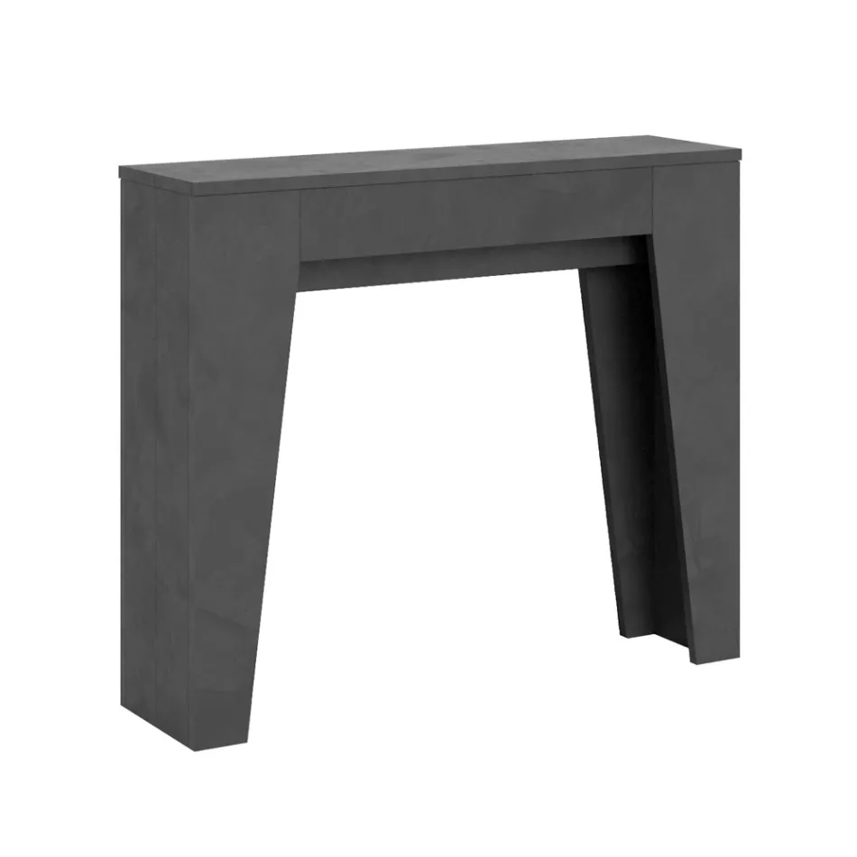 Uitschuifbare console tot 181 cm in Melamine Essence Made in Italy - Castello Viadurini