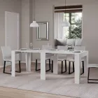 Uitschuifbare console tot 211 cm in melamine in essentie Made in Italy - Incantesimo Viadurini