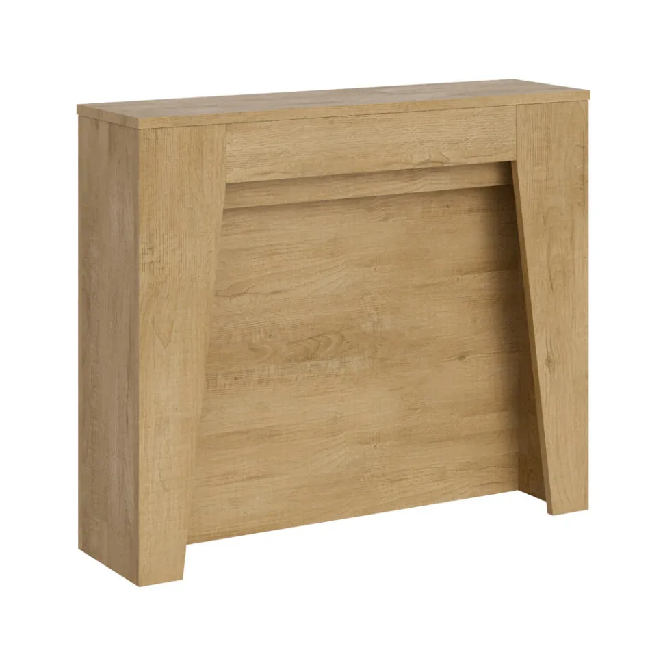 Uitschuifbare console tot 211 cm in melamine in essentie Made in Italy - Incantesimo Viadurini