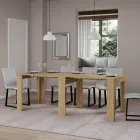 Uitschuifbare console tot 211 cm in melamine in essentie Made in Italy - Incantesimo Viadurini