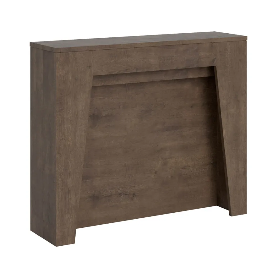 Uitschuifbare console tot 211 cm in melamine in essentie Made in Italy - Incantesimo Viadurini