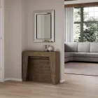 Uitschuifbare console tot 211 cm in melamine in essentie Made in Italy - Incantesimo Viadurini