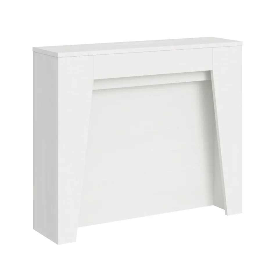 Uitschuifbare console tot 211 cm in melamine in essentie Made in Italy - Incantesimo Viadurini