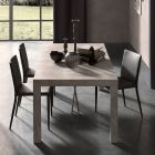 Uitschuifbare console tot 290 cm in melamine hout Made in Italy - Paride Viadurini