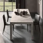 Uitschuifbare console tot 290 cm in melamine hout Made in Italy - Paride Viadurini