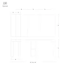 Uitschuifbare console tot 290 cm in melamine hout Made in Italy - Paride Viadurini