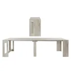 Console Uitschuifbaar tot 300 cm vanaf de ingang of woonkamer in hout - Katharina Viadurini