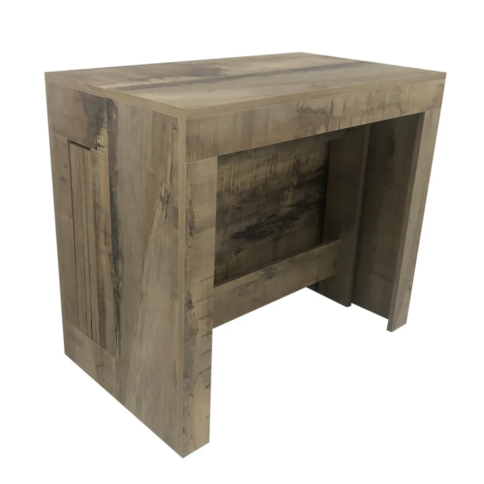 Console Uitschuifbaar tot 300 cm vanaf de ingang of woonkamer in hout - Katharina Viadurini