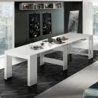 Console Uitschuifbaar tot 300 cm vanaf de ingang of woonkamer in hout - Katharina Viadurini