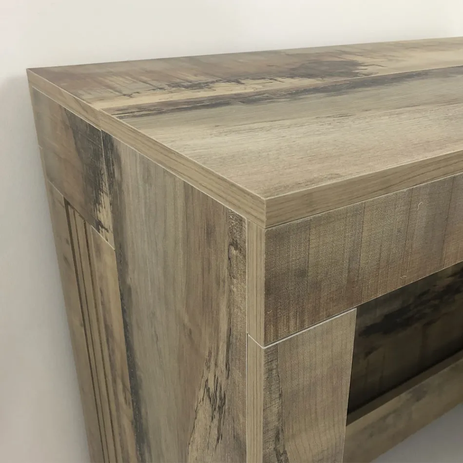 Console Uitschuifbaar tot 300 cm vanaf de ingang of woonkamer in hout - Katharina Viadurini