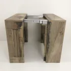 Console Uitschuifbaar tot 300 cm vanaf de ingang of woonkamer in hout - Katharina Viadurini