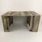 Console Uitschuifbaar tot 300 cm vanaf de ingang of woonkamer in hout - Katharina Viadurini