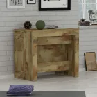 Console Uitschuifbaar tot 300 cm vanaf de ingang of woonkamer in hout - Katharina Viadurini