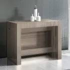 Console Uitschuifbaar tot 300 cm vanaf de ingang of woonkamer in hout - Katharina Viadurini