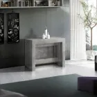 Console Uitschuifbaar tot 300 cm vanaf de ingang of woonkamer in hout - Katharina Viadurini