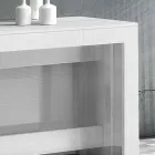 Console Uitschuifbaar tot 300 cm vanaf de ingang of woonkamer in hout - Katharina Viadurini