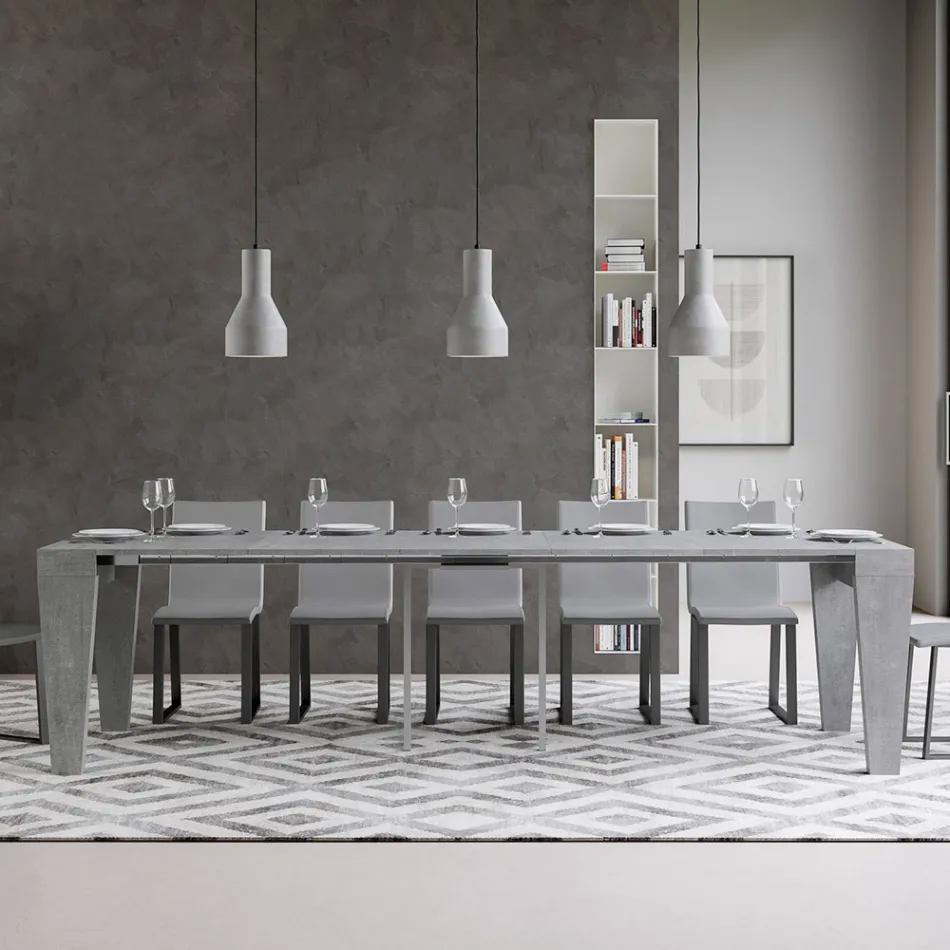 Uitschuifbare console tot 300 cm in hout Made in Italy - Troon Viadurini