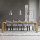 Uitschuifbare console tot 300 cm in hout Made in Italy - Troon Viadurini