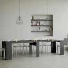 Uitschuifbare console tot 308 cm met centrale steun Made in Italy - Oracle Viadurini