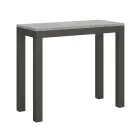 Uitschuifbare console met modern design in hout en ijzer, gemaakt in Italië - Nooit Viadurini