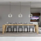 Uitschuifbare console verkrijgbaar in 2 verschillende maten Made in Italy - Grifone Viadurini