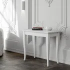 Uitschuifbare console Walnoot of witte essen afwerking Made in Italy - Folletto Viadurini