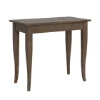 Uitschuifbare console Walnoot of witte essen afwerking Made in Italy - Folletto Viadurini