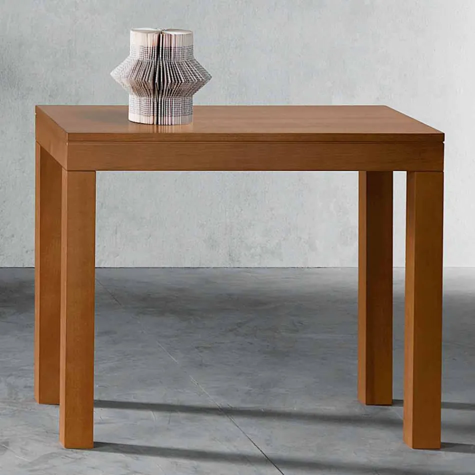 Uitschuifbare console tot 12 stoelen in walnotenhout gemaakt in Italië - Picchia Viadurini