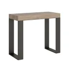 Uitschuifbare console tot 300 cm met antraciet frame Made in Italy - Giant Viadurini