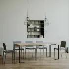 Uitschuifbare console tot 300 cm met antraciet frame Made in Italy - Giant Viadurini