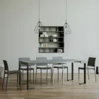 Uitschuifbare console tot 300 cm met antraciet frame Made in Italy - Giant Viadurini