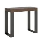 Uitschuifbare console tot 300 cm met antraciet frame Made in Italy - Giant Viadurini