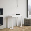 Uitschuifbare console tot 300 cm met wit frame Made in Italy - Tesoro