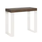 Uitschuifbare console tot 300 cm met wit frame Made in Italy - Tesoro Viadurini