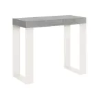 Uitschuifbare console tot 300 cm met wit frame Made in Italy - Tesoro Viadurini
