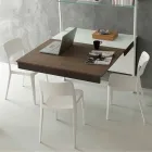 Uitschuifbare kristallen console met metalen structuur Made in Italy - jodium Viadurini